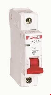 کلید مینیاتوری Himel تیپ B تک پل سری HDB6S با جریان های 6/10/16/20/25/32A